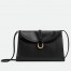 Bottega Veneta Small Liberta Bag in Black Calfskin