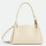 Bottega Veneta Parachute Medium Bag in Sea Salt Intrecciato Lambskin