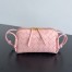 Bottega Veneta Concert Pouch in Pink Intrecciato Lambskin
