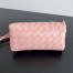 Bottega Veneta Concert Pouch in Pink Intrecciato Lambskin