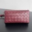 Bottega Veneta Concert Pouch in Red Intrecciato Lambskin