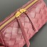 Bottega Veneta Concert Pouch in Red Intrecciato Lambskin
