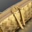 Bottega Veneta Concert Pouch in Gold Intrecciato Lambskin