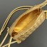 Bottega Veneta Concert Pouch in Gold Intrecciato Lambskin