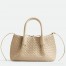 Bottega Veneta Pinacoteca Small Bag in Ecru Intrecciato Calfskin