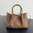 Bottega Veneta Pinacoteca Small Bag in Nocciola Intrecciato Calfskin
