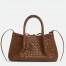 Bottega Veneta Pinacoteca Small Bag in Nocciola Intrecciato Calfskin