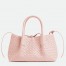 Bottega Veneta Pinacoteca Small Bag in Pink Intrecciato Calfskin