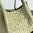 Bottega Veneta Pinacoteca Small Bag in Travertine Intrecciato Calfskin