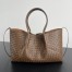 Bottega Veneta Pinacoteca Large Bag in Nocciola Intrecciato Calfskin