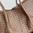 Bottega Veneta Pinacoteca Large Bag in Nocciola Intrecciato Calfskin
