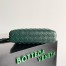 Bottega Veneta Bang Bang Vanity Case in Green Intrecciato Leather