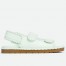 Bottega Veneta Jack Flat Slingback Sandals in Glacier Lambskin