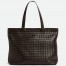 Bottega Veneta Large Zipped Tote in Fondant Intrecciato Calfskin