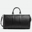 Bottega Veneta Medium Duffle Bag in Black Intrecciato Calfskin