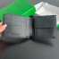 Bottega Veneta Bi-fold Wallet with Coin Purse in Black Intrecciato Calfskin