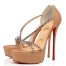 Christian Louboutin Nude So Spike Alta 150mm Sandals