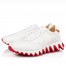 Christian Louboutin Women's White Loubishark Sneakers