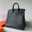 Hermes HAC Birkin 40 Handmade Bag in Black Clemence Leather 
