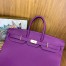 Hermes Birkin HAC 50 Handmade Bag in Anemone Clemence Leather