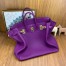 Hermes Birkin HAC 50 Handmade Bag in Anemone Clemence Leather