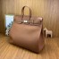 Hermes Birkin HAC 50 Handmade Bag in Gold Clemence Leather