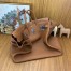 Hermes Birkin HAC 50 Handmade Bag in Gold Clemence Leather