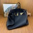 Hermes Birkin HAC 50 Handmade Bag in Black Clemence Leather