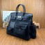 Hermes HAC Cargo Birkin 40 Handmade Bag in Black Toile 