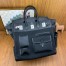 Hermes HAC Cargo Birkin 40 Handmade Bag in Black Toile 