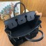 Hermes HAC Cargo Birkin 40 Handmade Bag in Black Toile 