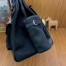 Hermes HAC Cargo Birkin 40 Handmade Bag in Black Toile 