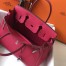 Hermes Rose Red Clemence Birkin 30cm Bag
