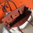 Hermes Canvas Birkin 35cm Bag With Brown Leather