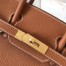 Hermes Gold Birkin 30cm Clemence Handmade Bag