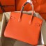 Hermes Orange Birkin 30cm Epsom Handmade Bag