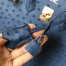 Hermes Blue Birkin 30cm Ostrich Handmade Bag