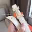 Hermes Mini Constance Belt Buckle & White Epsom 24 MM Strap 