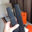 Hermes Constance Belt Buckle & Black Clemence 38 MM Strap 