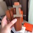 Hermes Constance Belt Buckle & Brown Clemence 38 MM Strap 