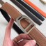 Hermes Etrier Buckle Belt & Brown Clemence 32 MM Strap 