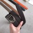 Hermes Etrier Buckle Belt & Chocolate Clemence 32 MM Strap