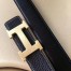 Hermes H Belt Buckle & Black Clemence 32 MM Strap 