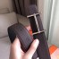 Hermes H d'Ancre Reversible Belt In Cafe/Noir Leather