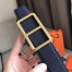 Hermes Officier Belt Buckle & Navy 38MM Strap
