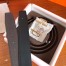 Hermes Royal 38MM Reversible Belt In Cafe Clemence Leather