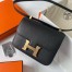 Hermes Constance 1-24 Mirror Bag In Black Epsom Calfskin 