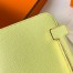 Hermes Geta Handmade Bag In Jaune Bourgeon Chevre Mysore Leather 
