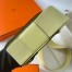 Hermes Geta Handmade Bag In Jaune Bourgeon Chevre Mysore Leather 