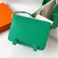 Hermes Geta Handmade Bag In Menthe Chevre Mysore Leather 